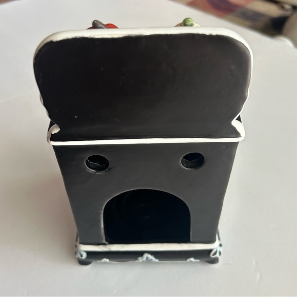 Yankee Candle Black Stove Oven Wax Warmer Kettle Pumpkins Robin Betterley Design - Picture 2 of 9